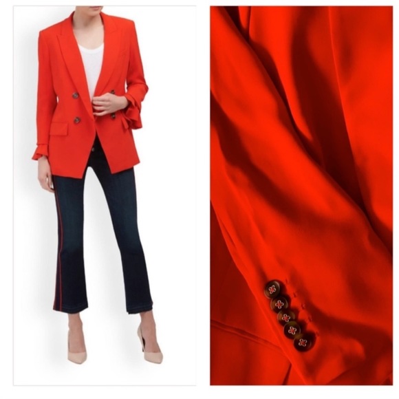 Veronica Beard Dinah Dickey Jacket in Poppy - Picture 3 of 13